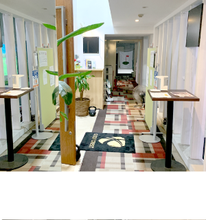清潔感のある店内